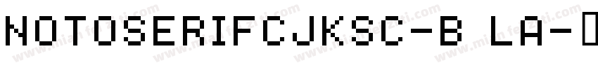 notoserifcjksc-b la字体转换